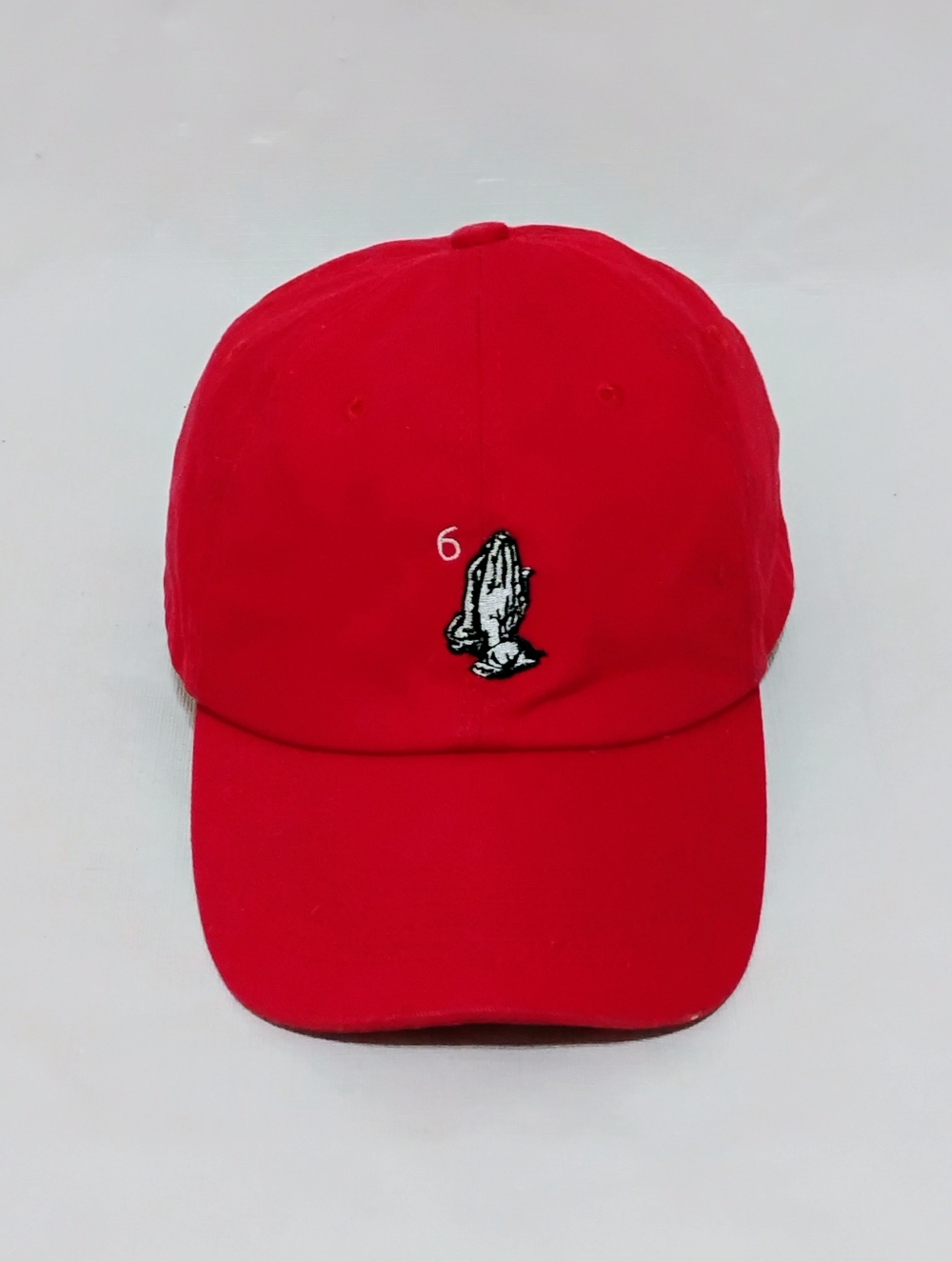Drake 6 God Praying Hands OVO Octobers Very Own Red Adjustable Strapback Cap Hat